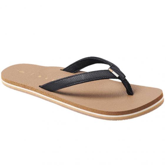 Reef Solana Flip-Flop Sandal Black/ Tan (Women's) 
