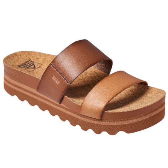 Reef Cushion Vista Hi Slide Sandal Espresso Duo (Women's)