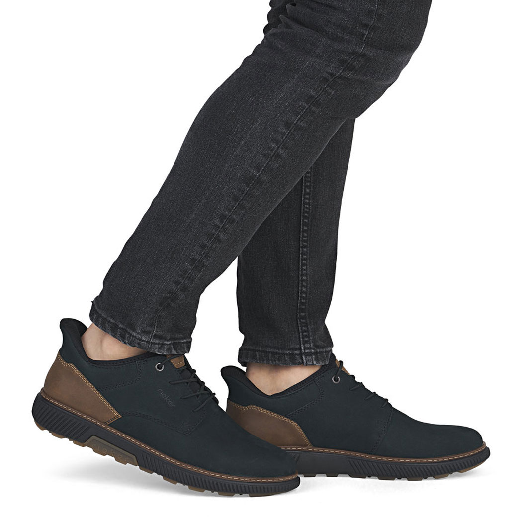 Rieker Stan B3357 Sneaker Ozean/ Nuss (Men's) 5