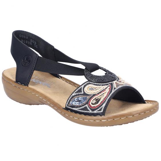 Rieker Regina 608B4 Black (Women's)
