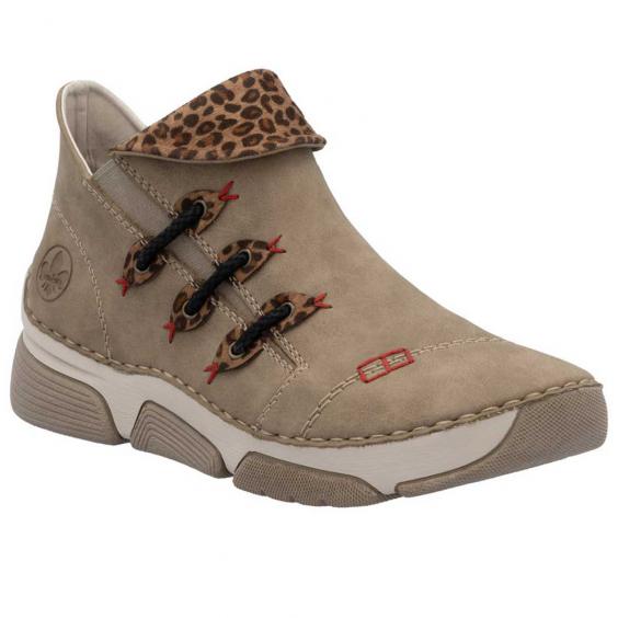 Rieker Angela 45983 Slip-On Fango/ Leo-Nuss (Women's)