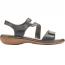 Rieker Regina 659C7 Sandal Black (Women's) 1