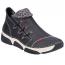 Rieker Angela 45983 Slip-On Schwarz/ Leo-Grey (Women's)