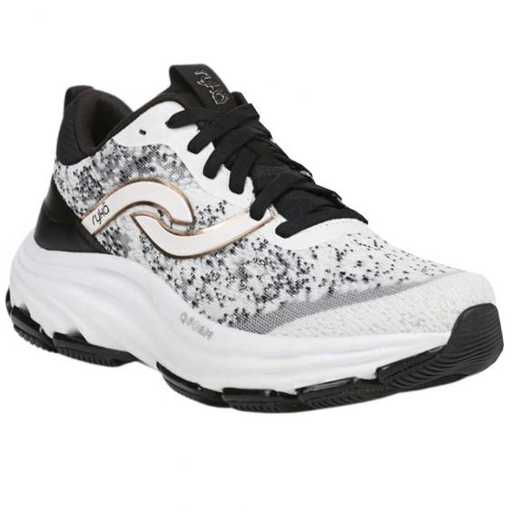 Ryka Dedicate Xtra LX Walking Shoe Brilliant White/ Black (Women's)