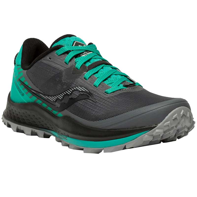 Shadow/Jade Saucony Peregrine 11 Women's Trail Running Shoes 