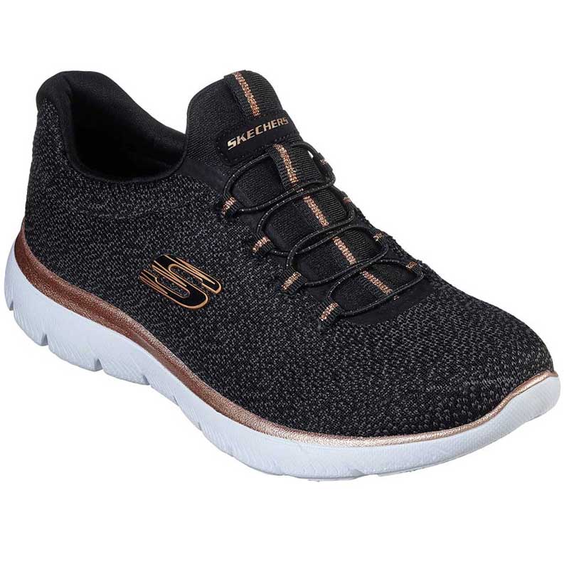 black and gold skechers