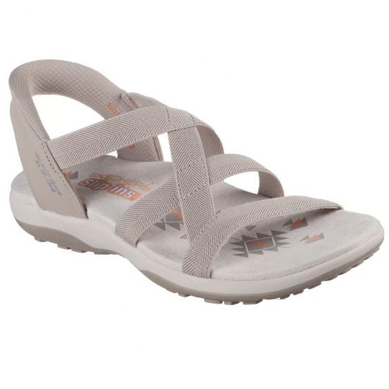 Skechers Slip-Ins Sandals: Reggae Slim- Stretch Flex Taupe (Women's)