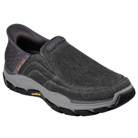 Skechers Slip-Ins RF: Respected- Holmgren Charcoal Canvas (Men's)