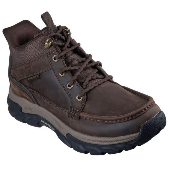 Skechers Slip-Ins Relaxed Fit: Respected 2.0 -Hagler Cocoa Leather (Men's)