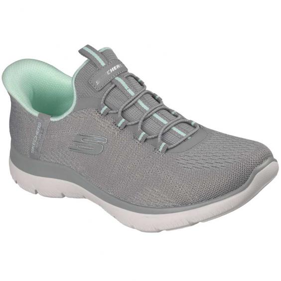 Skechers Slip-Ins: Summits- Dream Chaser Gray/ Mint (Women's) Skechers Slip-Ins: Summits- Dream Chaser Gray/ Mint (Women's)