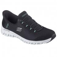 Skechers Slip-Ins: Glide-Step-Pursuit Sneaker Black/ Turquoise (Women's)