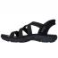 Skechers Slip-Ins Sandals: Reggae Slim- Stretch Flex Black/ Black (Women's) 2