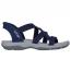Skechers Slip-Ins Sandals: Reggae Slim - Stretch Flex Navy (Women's) 1