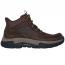 Skechers Slip-Ins Relaxed Fit: Respected 2.0 -Hagler Cocoa Leather (Men's) 1
