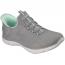 Skechers Slip-Ins: Summits- Dream Chaser Gray/ Mint (Women's)