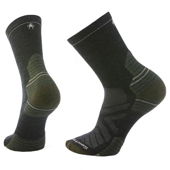 Smartwool Hike Targeted Cushion Mid Crew Socks Charcoal (Men's)