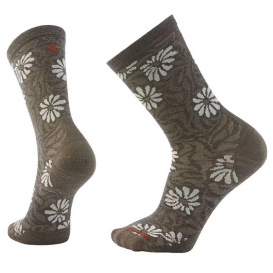 Smartwool Everyday Floral Crew Socks Taupe (Women's)