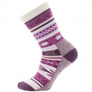 Smartwool Everyday Cabin Games Crew Socks Meadow Mauve (Women's)