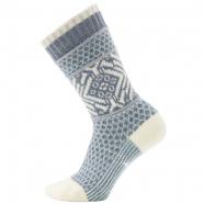 Smartwool Everyday Popcorn Snowflake Pattern Crew Socks Frosty Green (Women's)