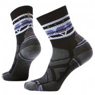 Smartwool Hike Light Cushion Zig Zag Valley Mid Crew Sock Black (Women's)