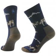 Smartwool Everyday Horns Clash Crew Socks Deep Navy (Men's)