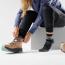 Smartwool Hike Light Cushion Zig Zag Valley Mid Crew Sock Black (Women's) 1