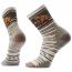 Smartwool Hike Targeted Cushion Bear Stripe Mid Crew Socks Ash (Men's)