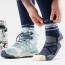 Smartwool Hike Light Cushion Zig Zag Valley Mid Crew Socks Deep Navy (Women's) 1