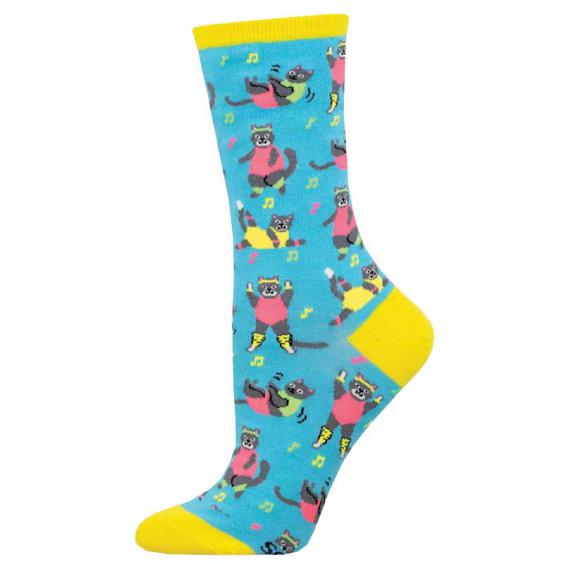 Socksmith Jazzercise Cats Blue (Women's)