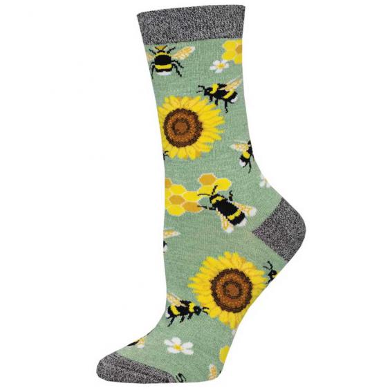 Socksmith Honey in the Bank Sock Green Heather (Women's)