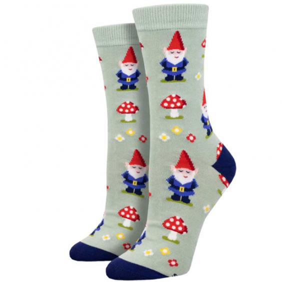 Socksmith Gnome More Mushrooms Blue (Women's)