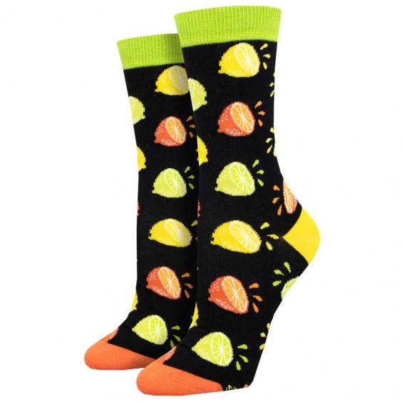 Socksmith Citrus Squeeze Socks Black (Women's)