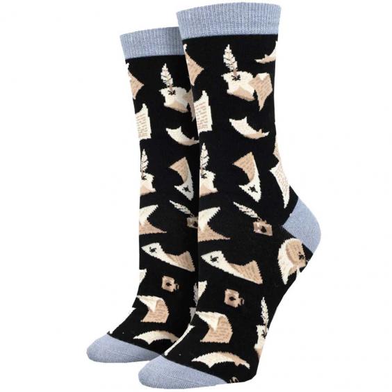 Socksmith Quill And Parchment Socks Black (Women's)