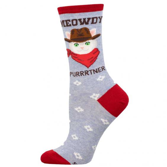 Socksmith Meowdy Purrtner Sock Periwinkle Heather (Women's)