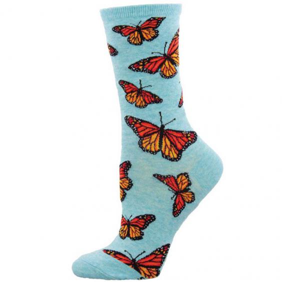 Socksmith Social Butterfly Blue Heather Socks (Women's)