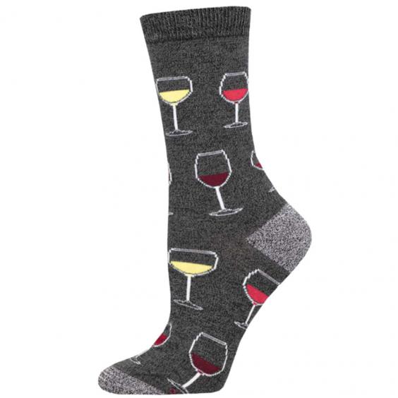 Socksmith Sip Sip Hooray Socks Charcoal Heather (Women's)