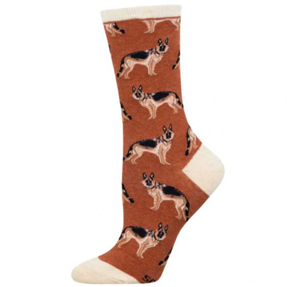 Socksmith German Shepard Socks Rust Heather (Women's)