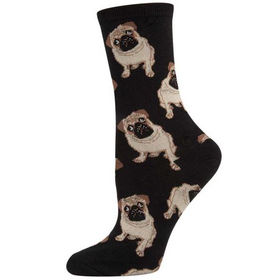 Socksmith Pugs Black (Women's)