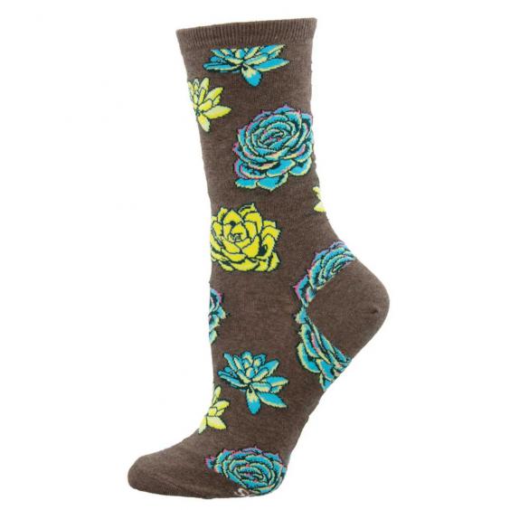 Socksmith Succulents Brown Heather (Women's)