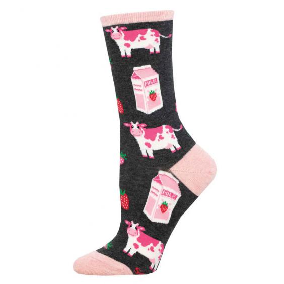 Socksmith Strawberry Milk Charcoal Heather (Women's)