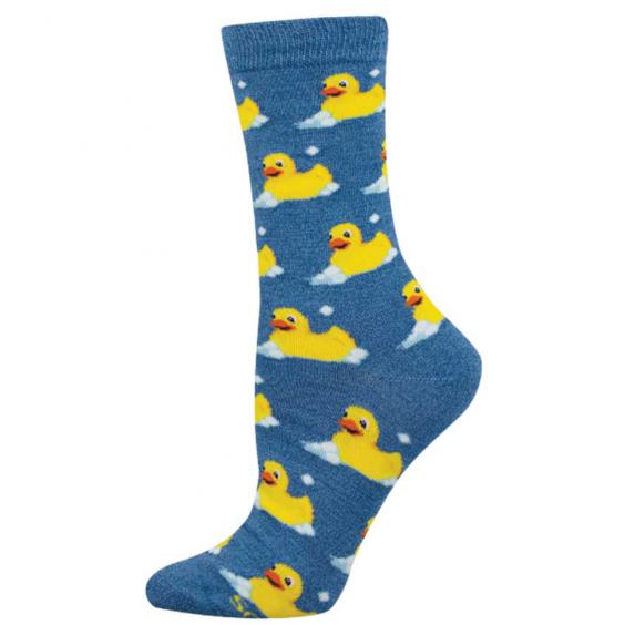 Socksmith Bubble Up Rubber Duck Blue Heather (Women's)