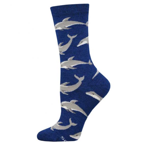 Socksmith Joyous Dolphin Blue Heather (Women's)