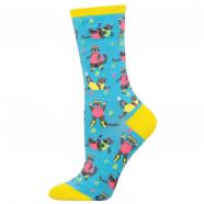 Socksmith Jazzercise Cats Blue (Women's)