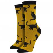 Socksmith Black Cat Gold (Women's)