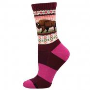 Socksmith Buffalo Range Socks Red (Women's)