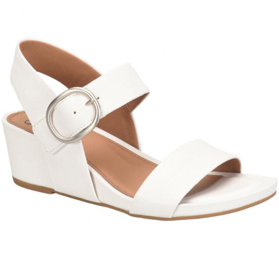 Sofft Vaya Wedge Sandal True White (Women's)