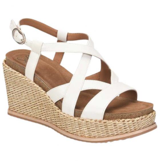 Sofft Devyn Wedge Sandal True White (Women's)