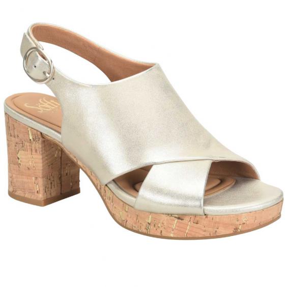 Sofft Liv Heeled Sandal Platino (Women's)