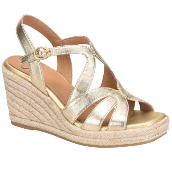 Sofft Norma Wedge Sandal Pale Gold (Women's) Sofft Norma Wedge Sandal Pale Gold (Women's)
