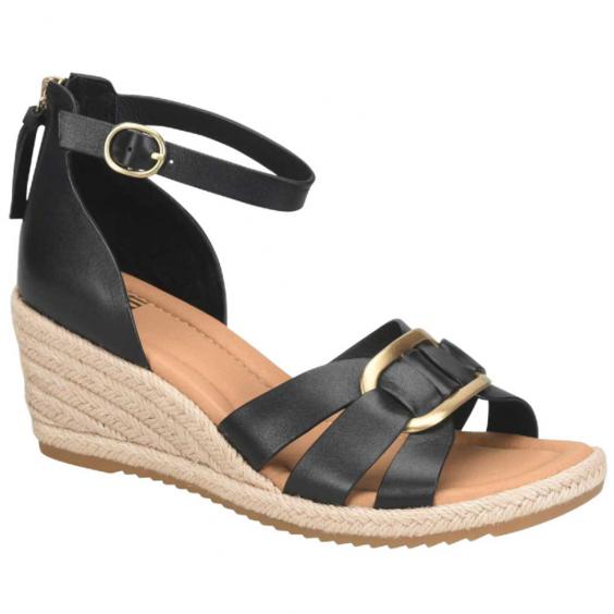 Sofft Ivy Wedge Sandal Black (Women's)